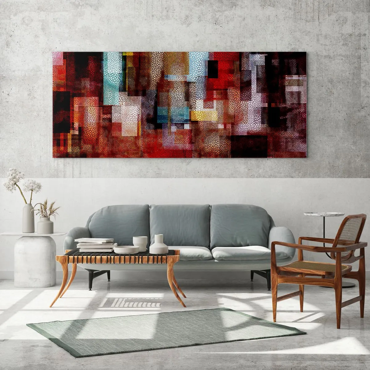 Schilderen op glas - Het is een allegaartje - 100x40 cm