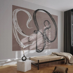 Fotobehang Premium Canvas - Compositie – de zoektocht naar volheid - Minimalisme, Deel, Abstractie - 250x175 cm