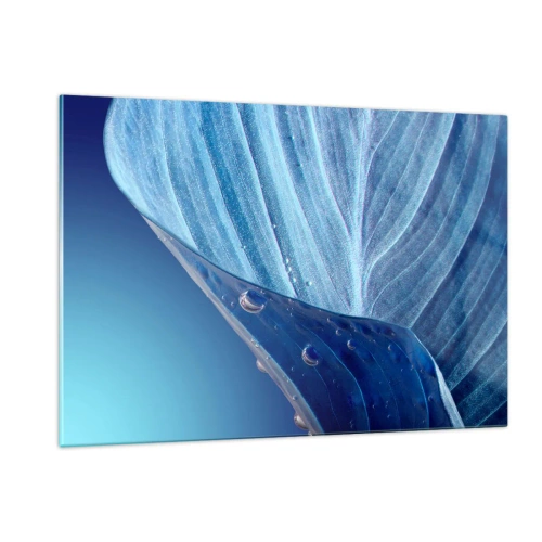 Schilderen op glas - Verborgen druppels blauw - 120x80 cm