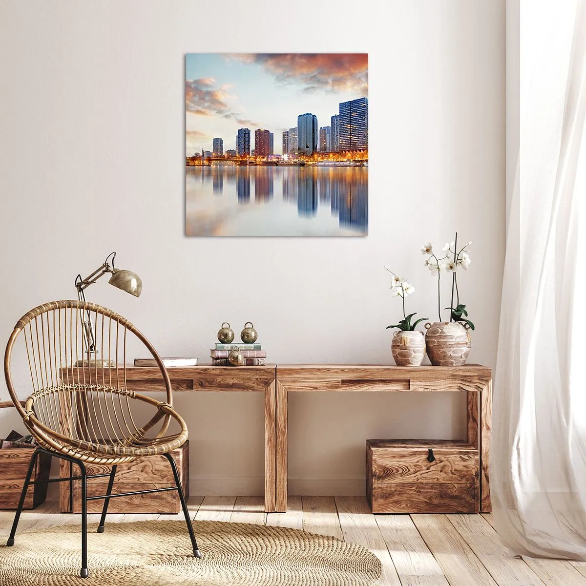 Schilderen op canvas - De monumentale rust van Parijs - 40x40 cm