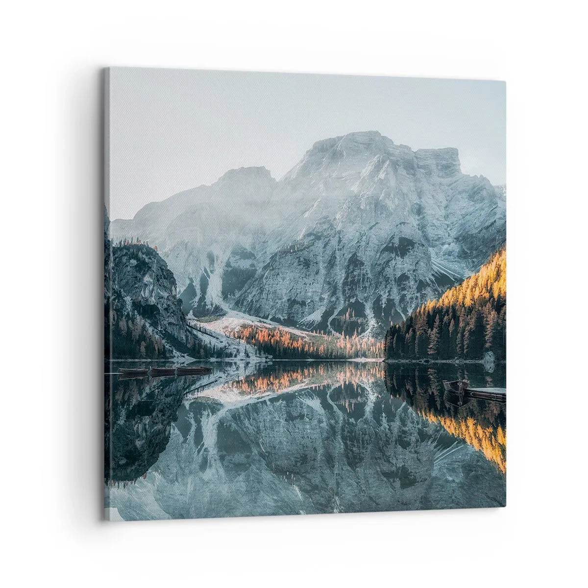 Schilderen op canvas - Spiegel landschap - 60x60 cm