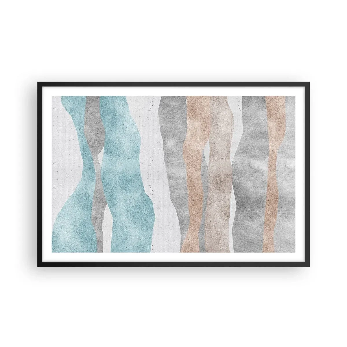Poster in een zwarte lijst - Een studie van nabijheid - 91x61 cm