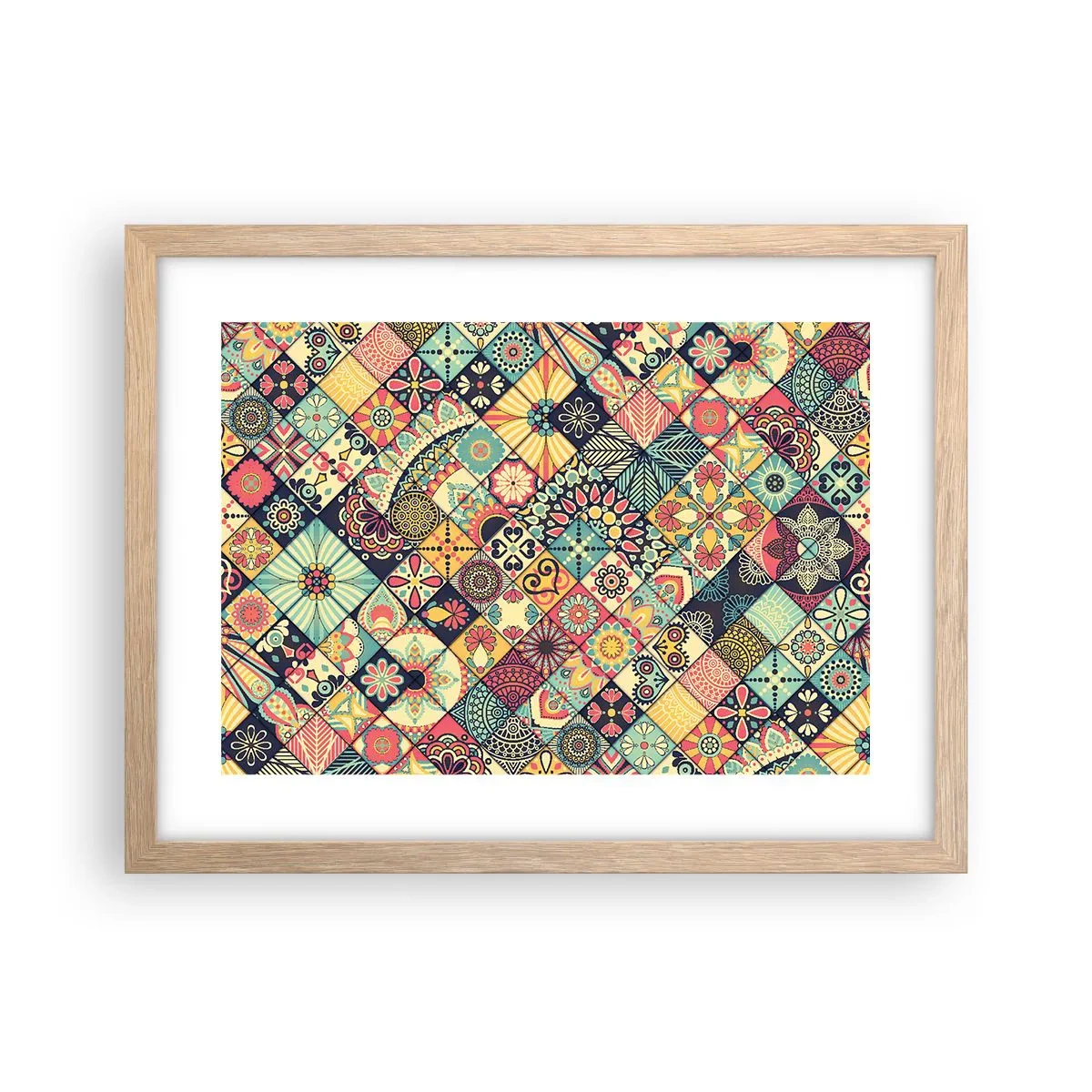 Een poster in een licht eiken lijst - Marokkaanse sfeer - 40x30 cm