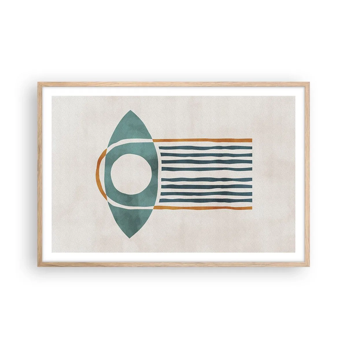 Een poster in een licht eiken lijst - Tekens en rituelen - 91x61 cm