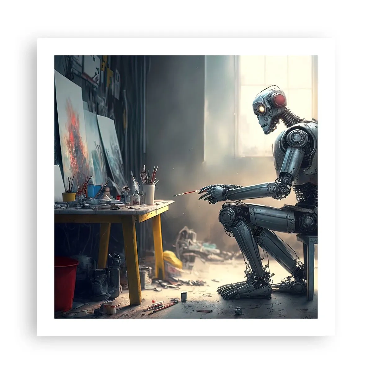 Poster - De scheppingsdaad - 60x60 cm