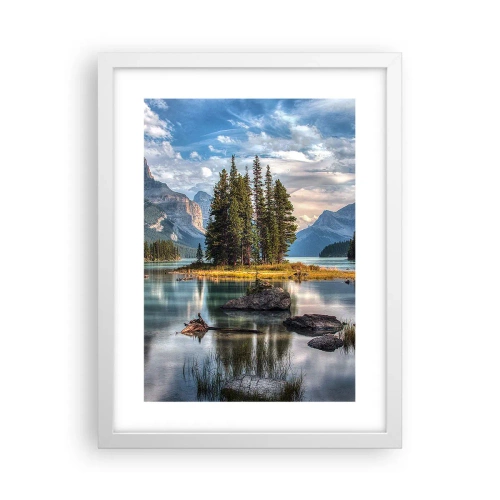 Poster in een witte lijst - Aan het grote en schone water ... - 30x40 cm