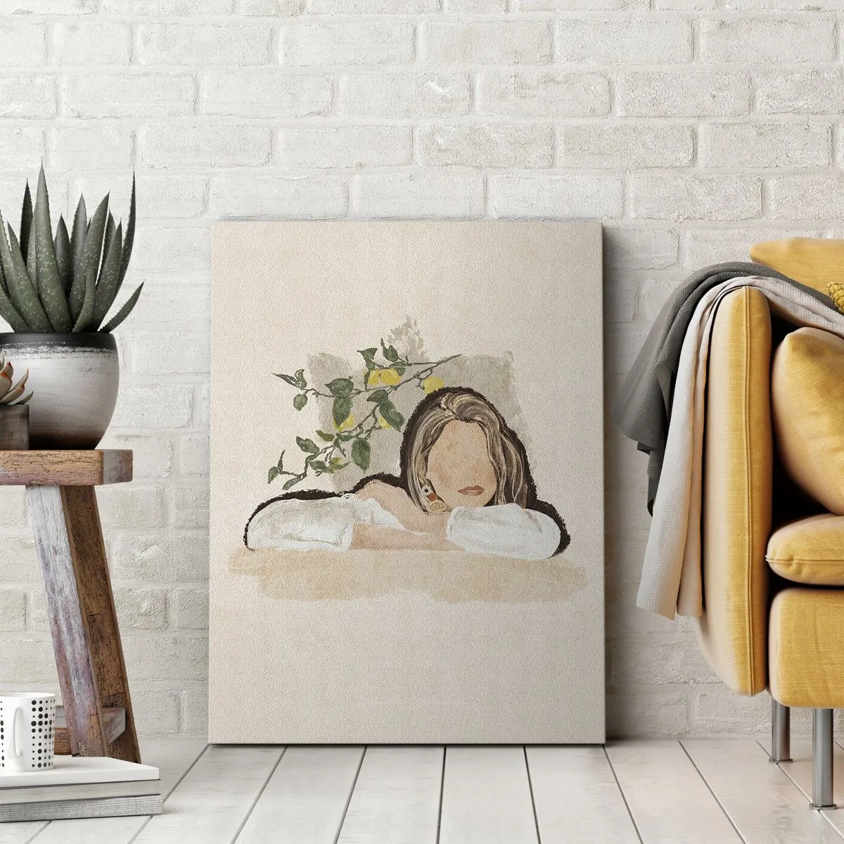 Schilderen op canvas - Zuidelijke schoonheid - 55x100 cm