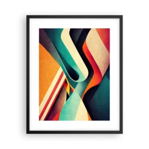 Poster in een zwarte lijst - Intensieve compositie - 40x50 cm