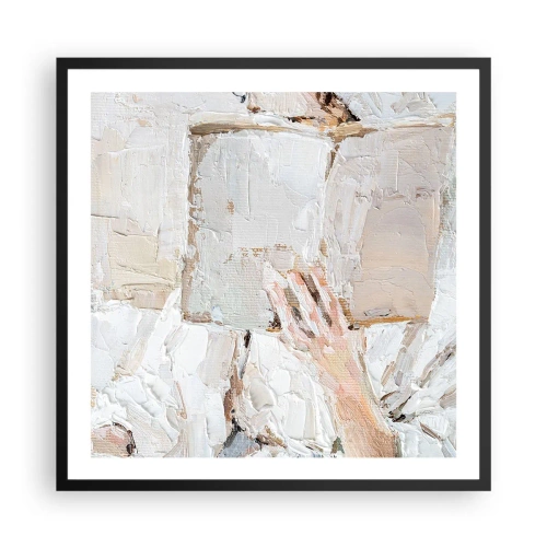 Poster in een zwarte lijst - In een andere wereld - 60x60 cm