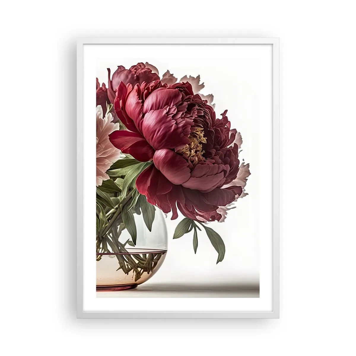 Poster in een witte lijst - In volle bloei van schoonheid - 50x70 cm