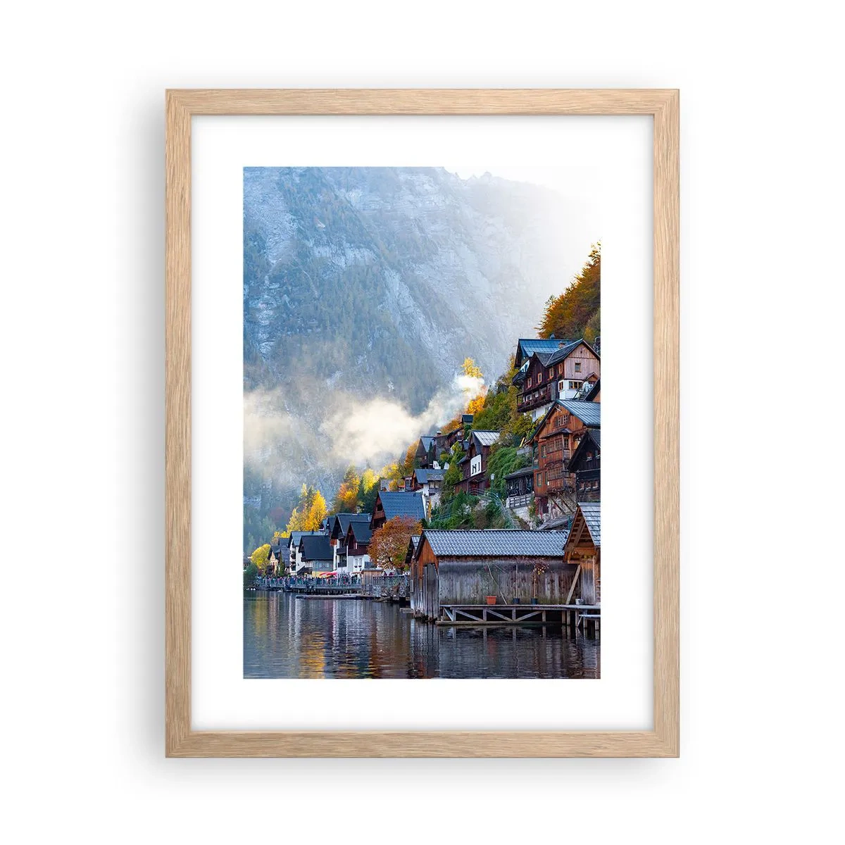 Een poster in een licht eiken lijst - Alpine sfeer - 30x40 cm