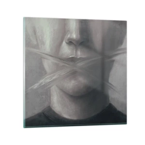 Schilderen op glas - Zonder een woord - 30x30 cm