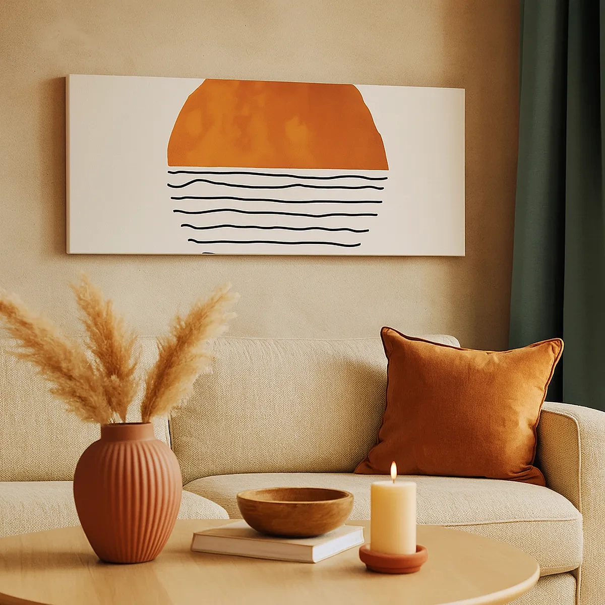 Schilderen op canvas - In het Japanse klimaat - 30x30 cm