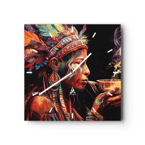 Wandklok - Klok - Magisch ritueel - 40x40 cm