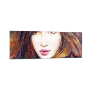 Schilderen op glas - Een dubbeltje voor je gedachten - 90x30 cm