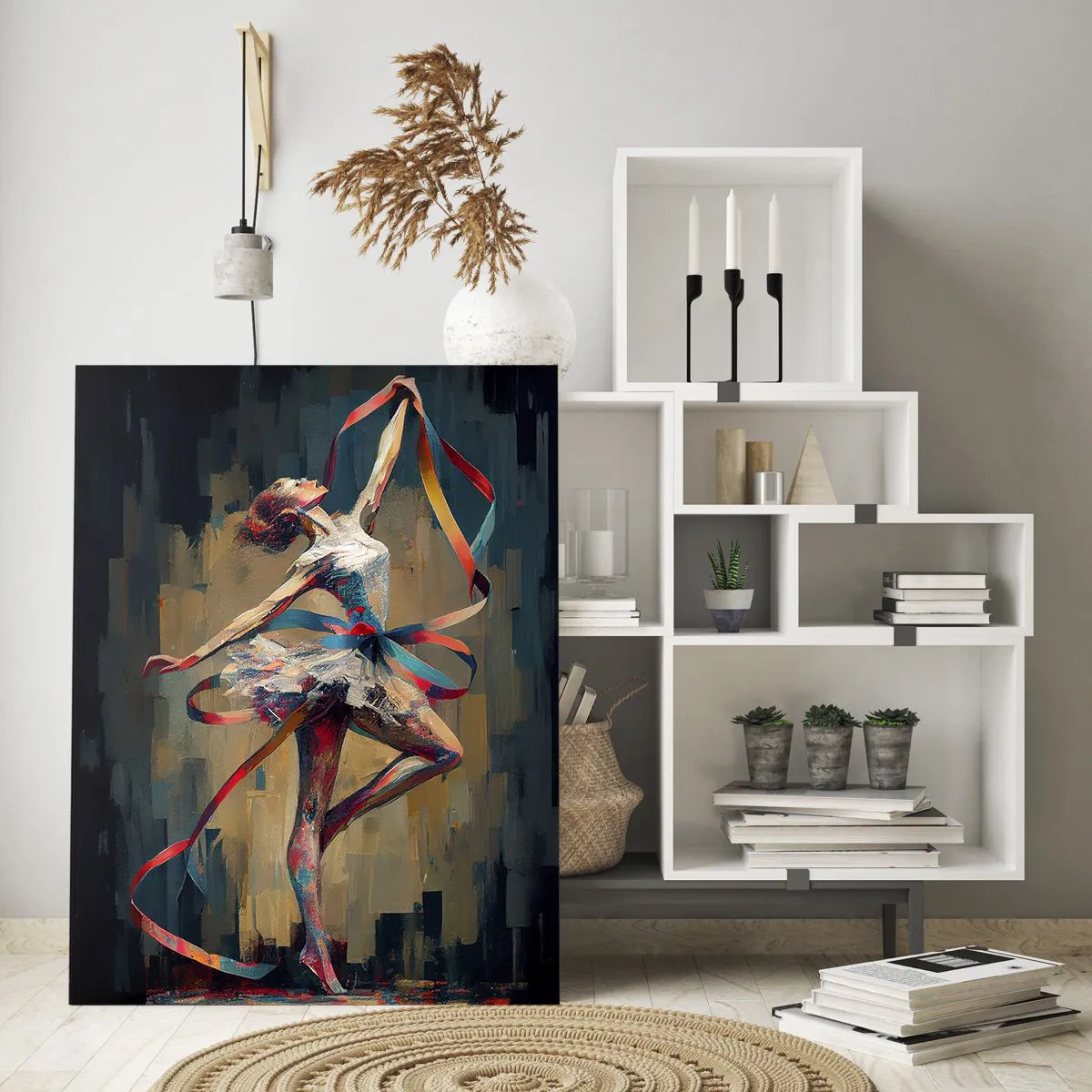 Schilderen op glas - Lintendans - 50x70 cm