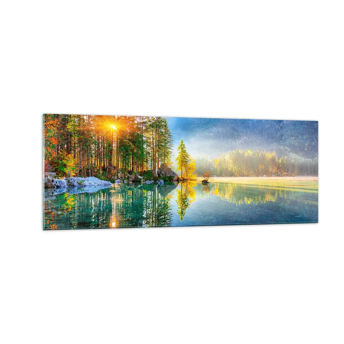 Schilderen op glas - Majesteit en zoetheid - 140x50 cm