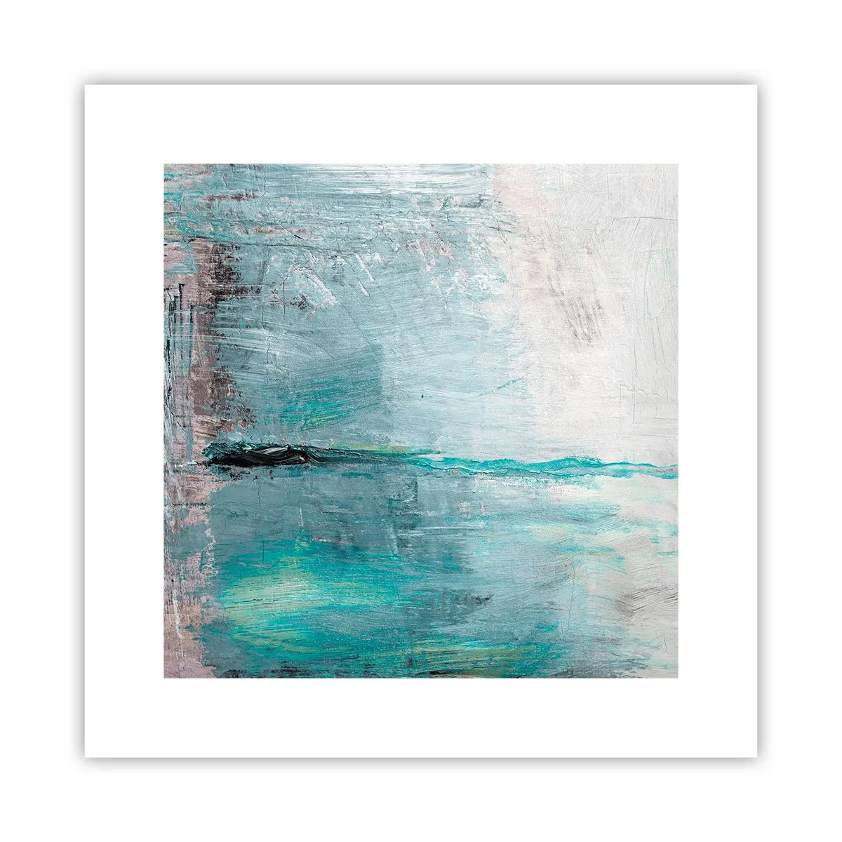 Poster - Horizontaal in blauw - 30x30 cm