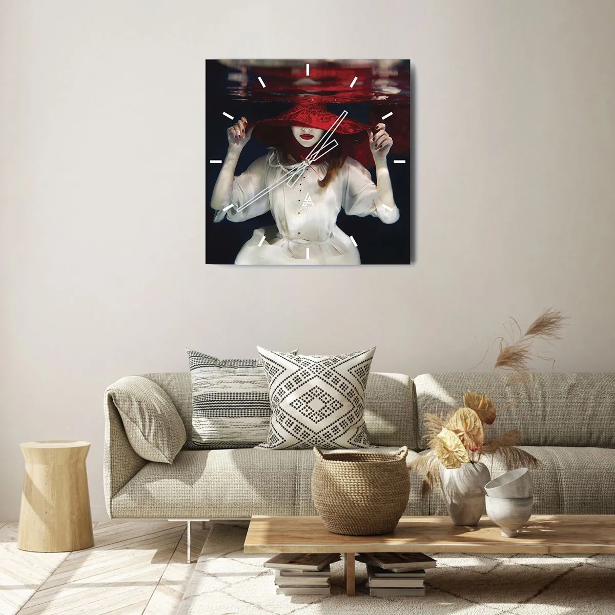 Wandklok - Klok - Hatelijke godin in de Slavische mythologie - 40x40 cm