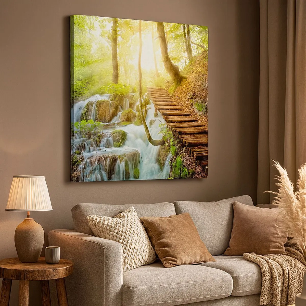 Schilderen op canvas - Een felbegeerde koelte - 30x30 cm