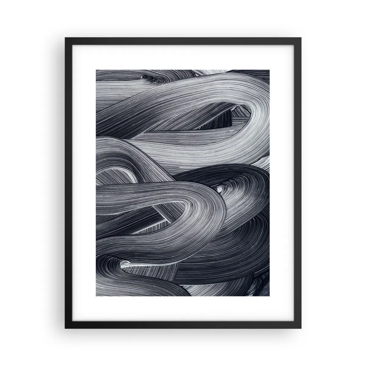 Poster in een zwarte lijst - De vloeibaarheid van de werkelijkheid - 40x50 cm