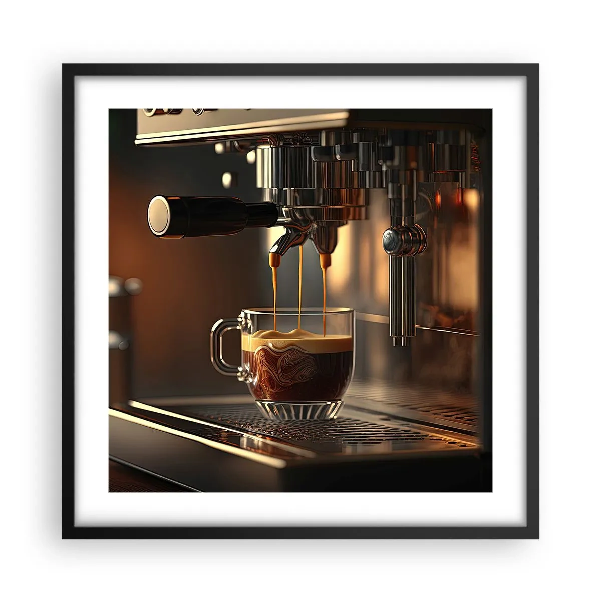 Poster in een zwarte lijst - Een sensuele mix - 50x50 cm