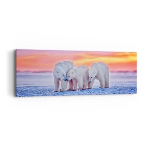 Schilderen op canvas - Familie warmte is genoeg - 90x30 cm