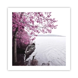 Poster - In roze stilte - 50x50 cm