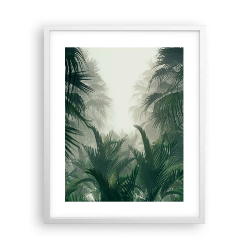 Poster in een witte lijst - Tropisch mysterie - 40x50 cm