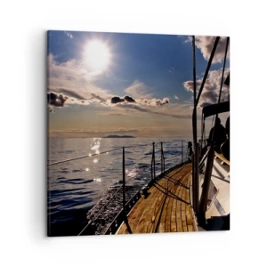 Schilderen op canvas - Zeilen naar de zon - 50x50 cm