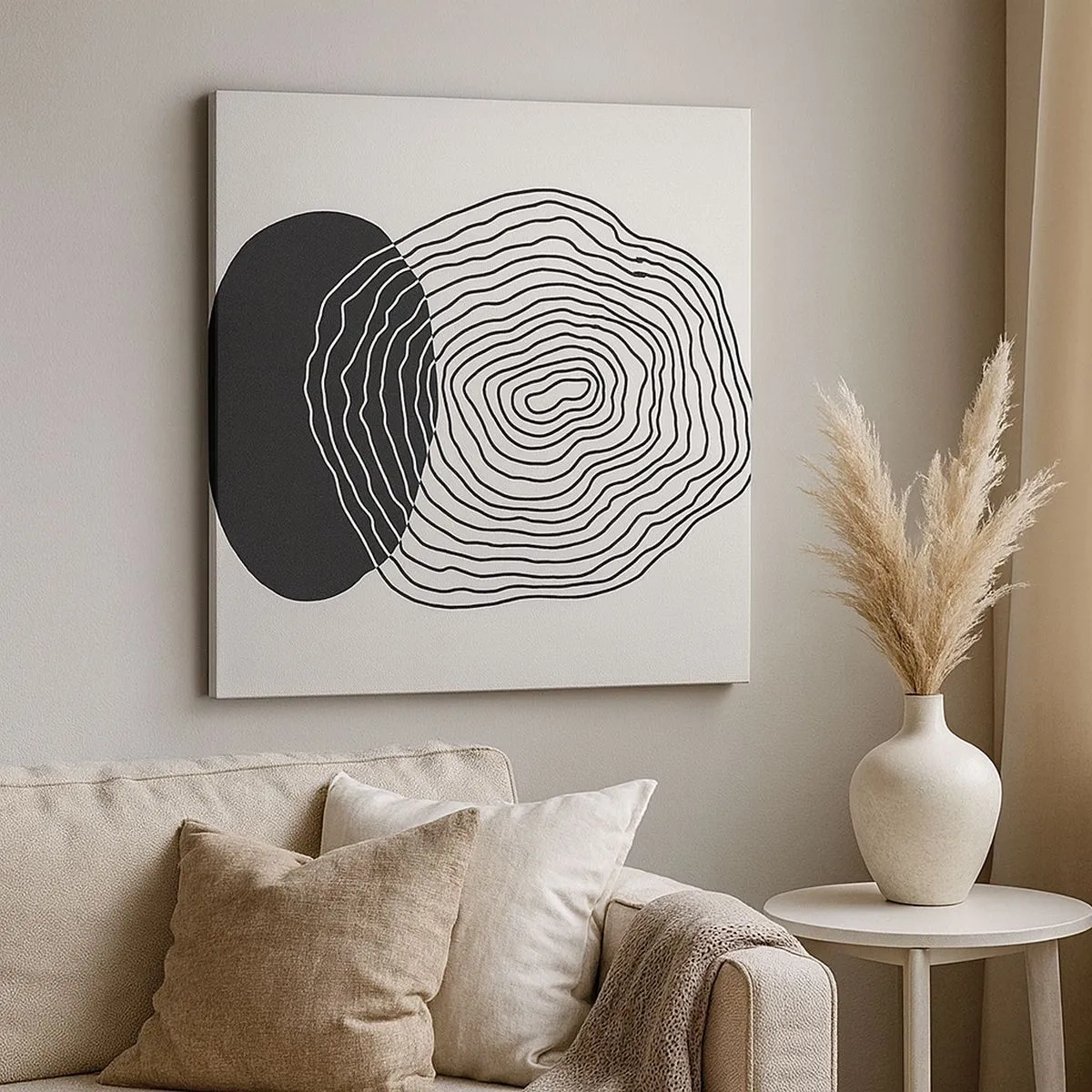 Schilderen op canvas - Duur en spiertrekkingen - 30x30 cm