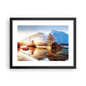 Poster in een zwarte lijst - De natuur in een nieuw licht - 40x30 cm