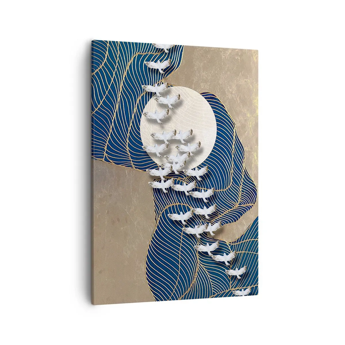 Schilderen op canvas - Vrijheid, dwalen, gemeenschap - 50x70 cm
