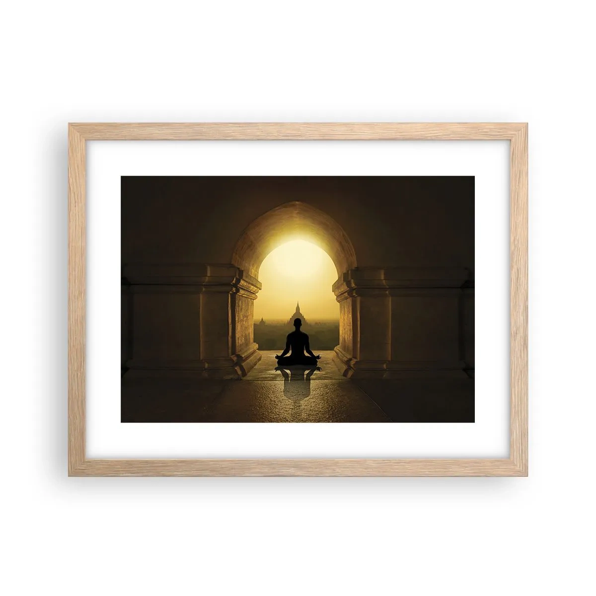 Een poster in een licht eiken lijst - Volledige harmonie - 40x30 cm