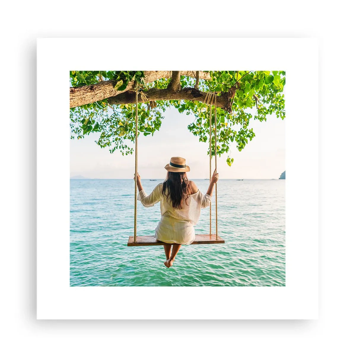 Poster - Het leven is prachtig - 30x30 cm