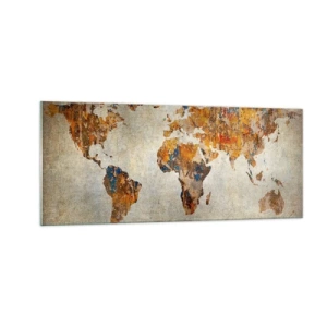 Schilderen op glas - Een hele grote wereld - 100x40 cm
