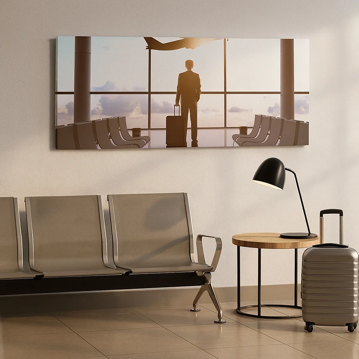 Schilderen op canvas - Je hebt tijd, doe het rustig aan - 30x30 cm