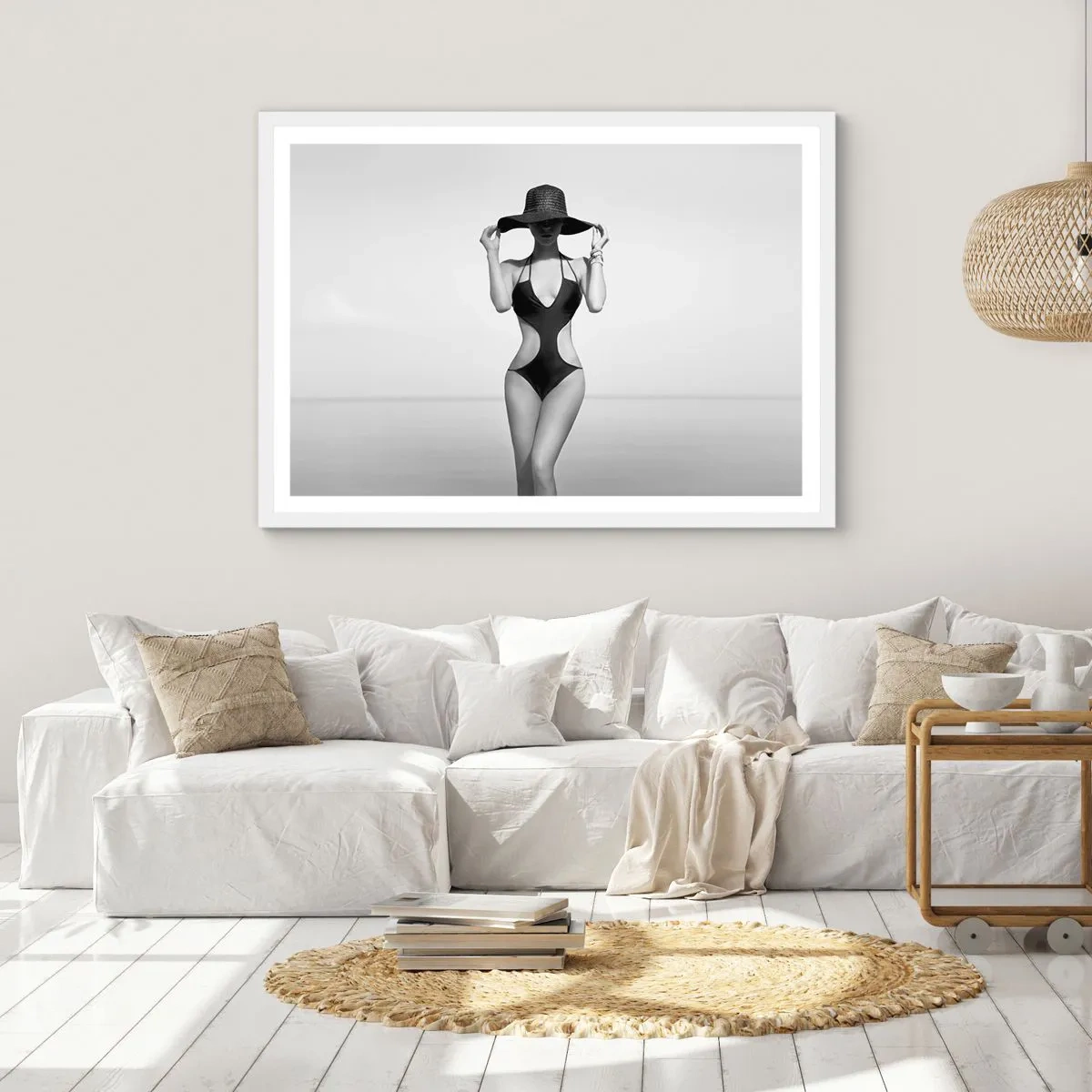 Poster in een witte lijst - Mijn naam is: Elegantie - 100x70 cm