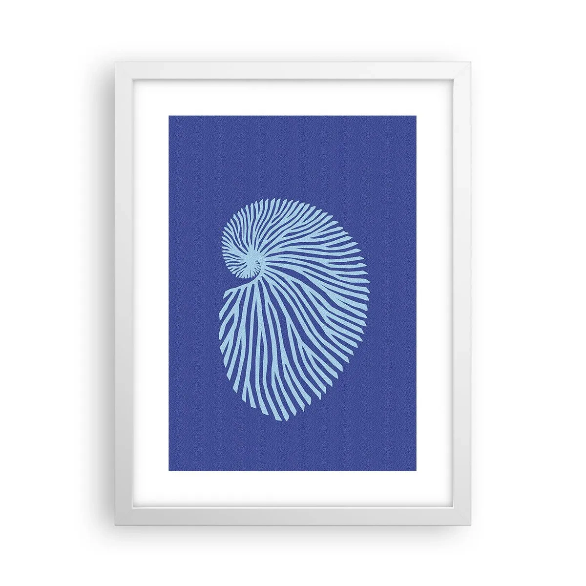 Poster in een witte lijst - De geboorte van de schelp - 30x40 cm