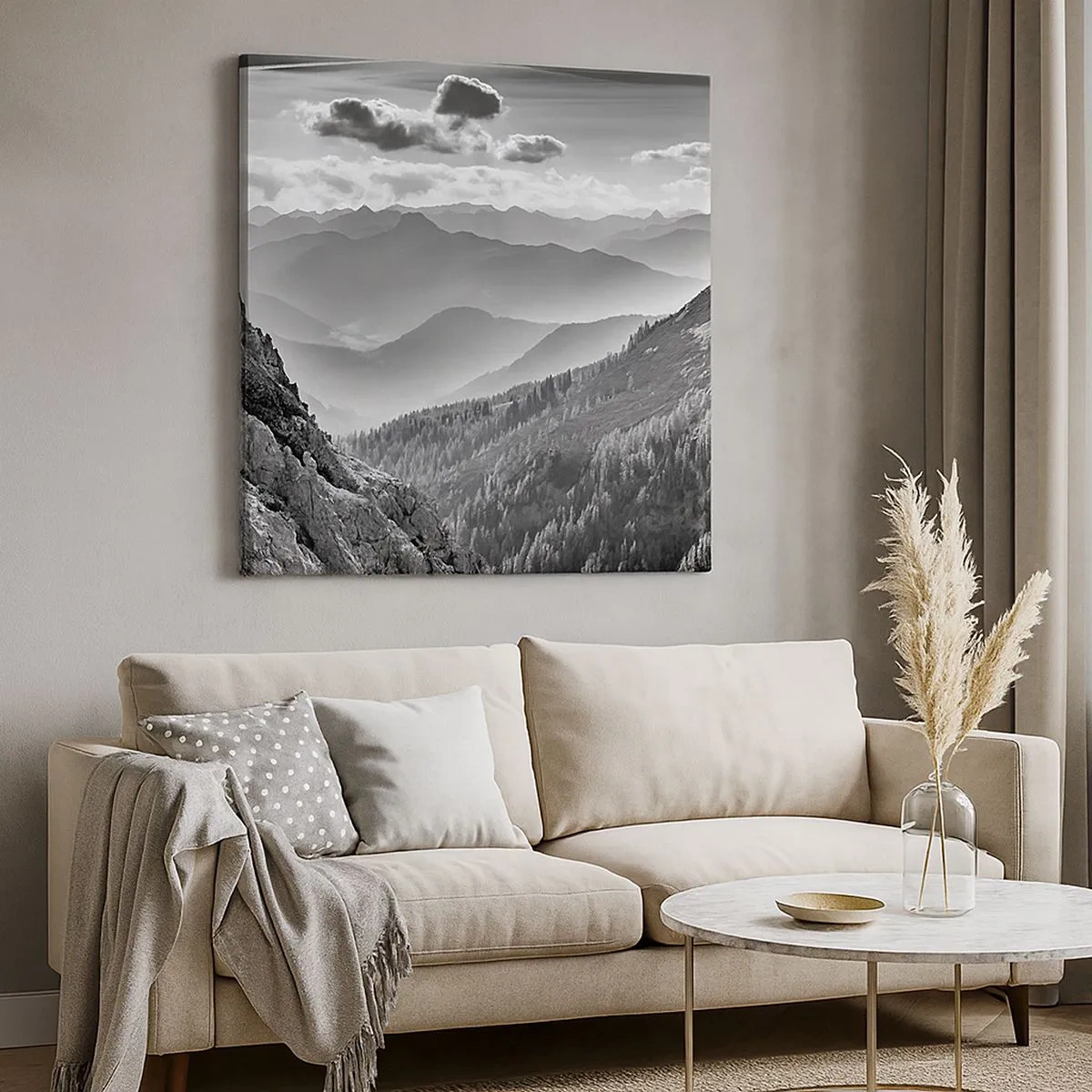 Schilderen op canvas - Tot aan de horizon - 30x30 cm