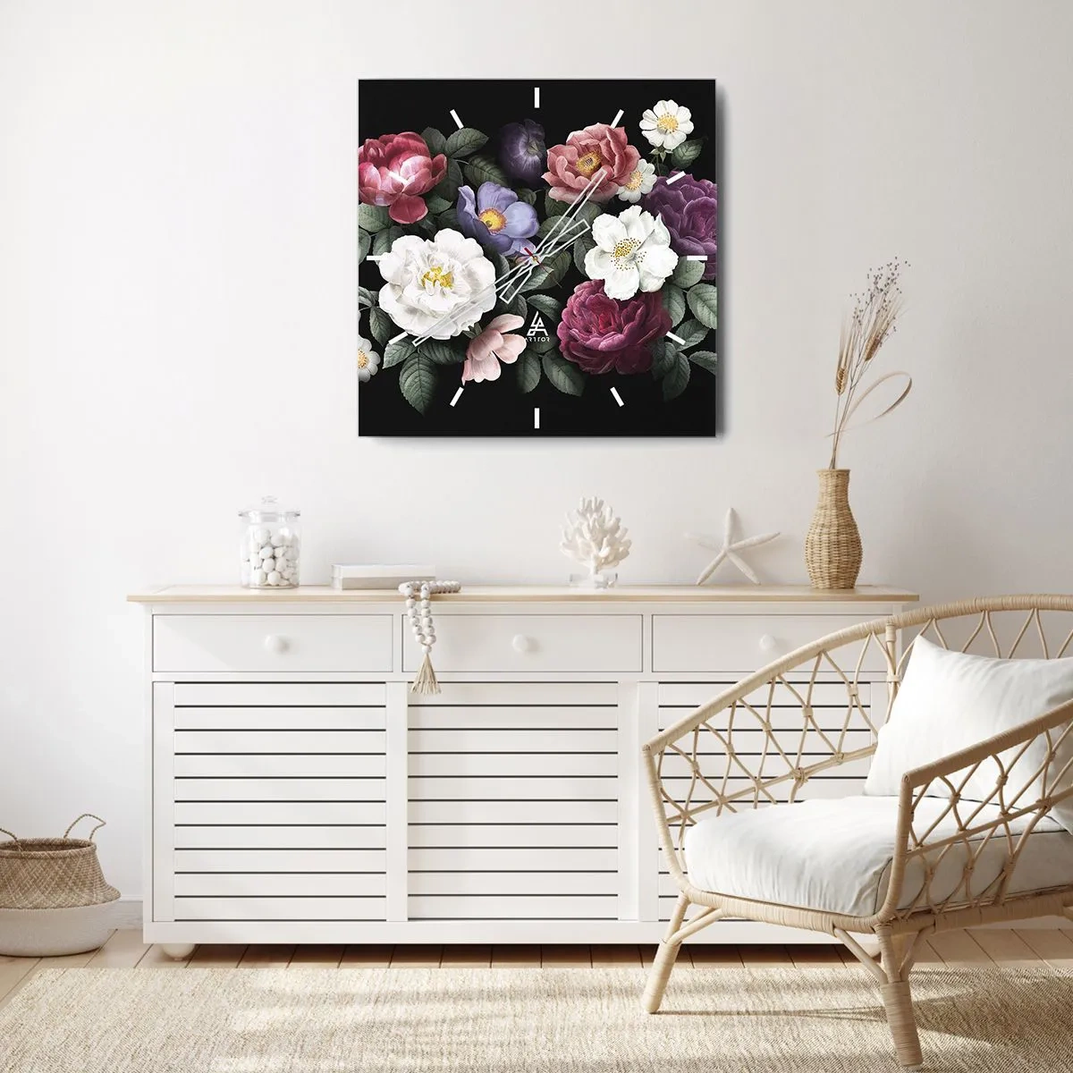 Wandklok - Klok - Uit de Engelse tuin - 40x40 cm