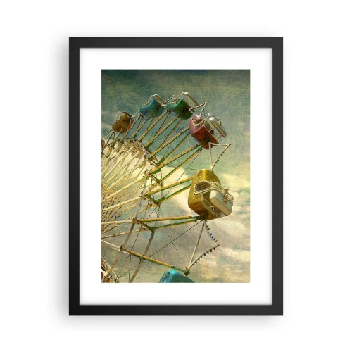 Poster in een zwarte lijst - Het zal zo zijn, het zal leuk zijn..., - 30x40 cm