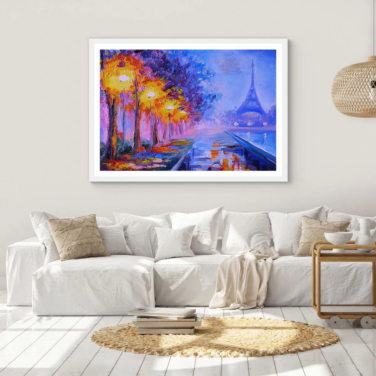 Poster in een witte lijst - Een droomwandeling - 50x40 cm