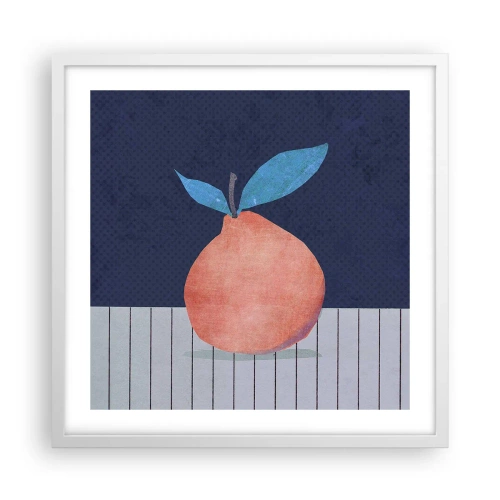 Poster in een witte lijst - Convexiteit en vlak - 50x50 cm