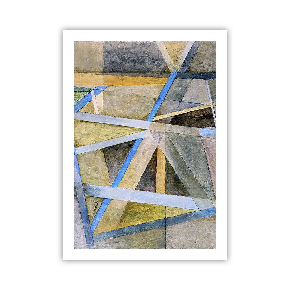 Poster - Recht of diagonaal? - 50x70 cm