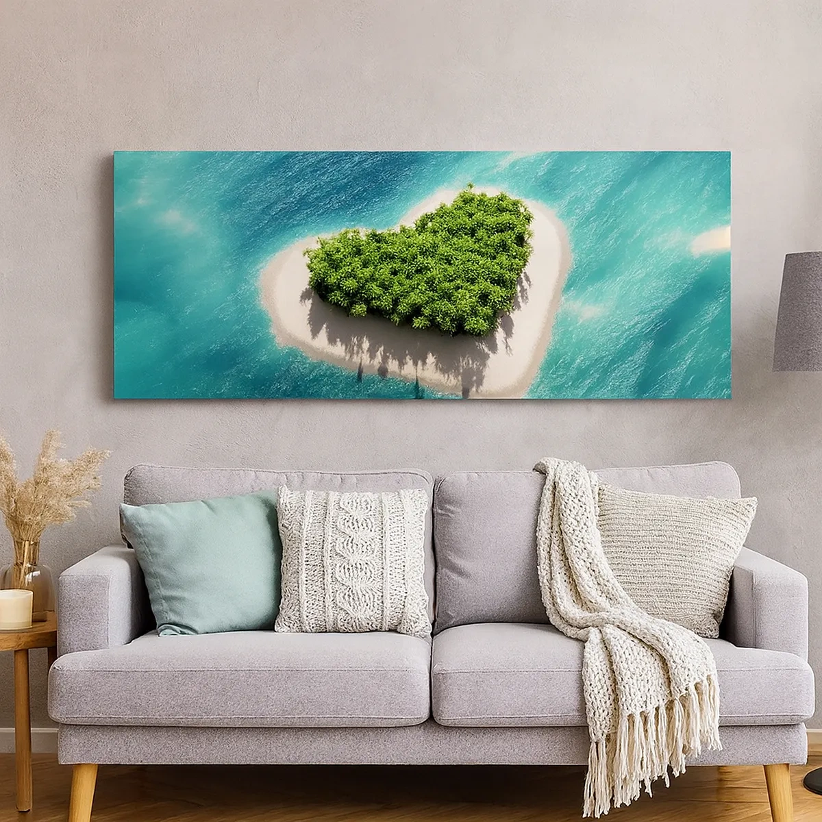 Schilderen op canvas - Ik hou van de zomer - 30x30 cm