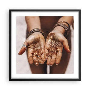 Poster in een zwarte lijst - Een cadeau voor jou - 50x50 cm