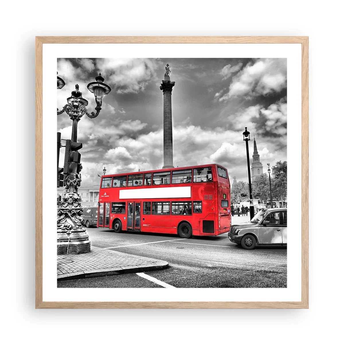 Een poster in een licht eiken lijst - De echte bloedbaan van de stad - 60x60 cm