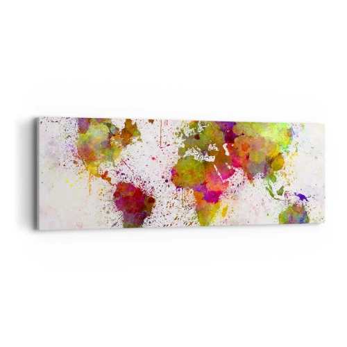 Schilderen op canvas - Op de een of andere manier is het hetzelfde geworden - 90x30 cm