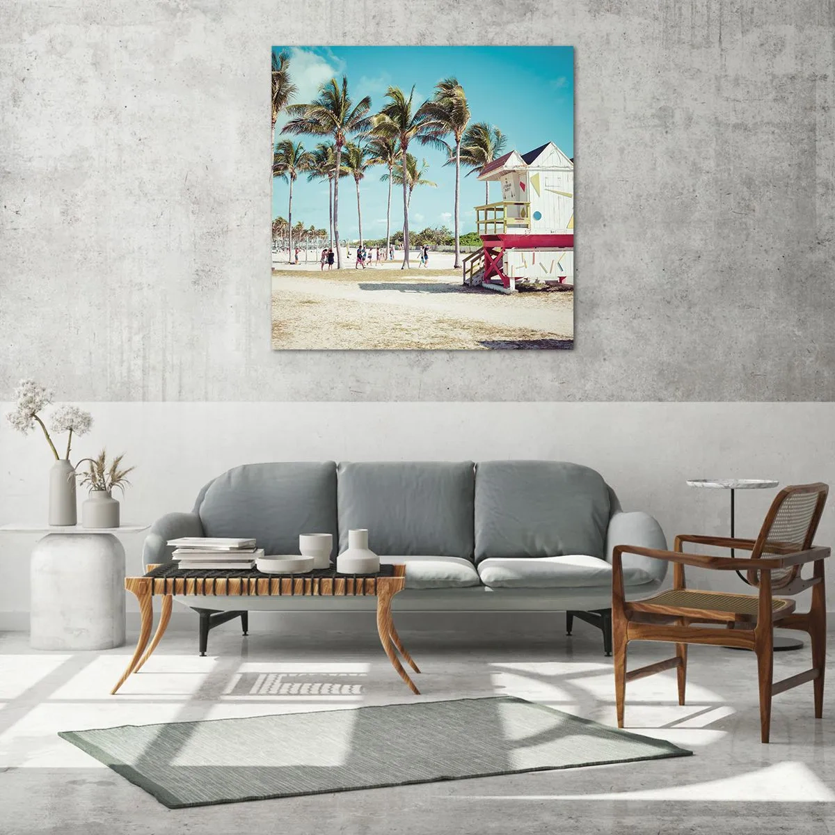 Schilderen op glas - Je hebt een mooie dag voor de boeg - 40x40 cm